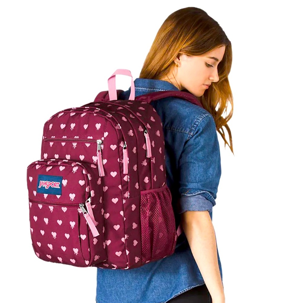 Jansport Russet Bleeding Hearts | Jansport Big Student Backpack